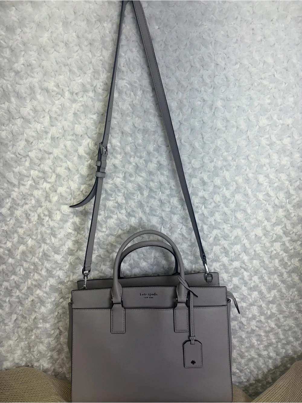 kate spade New York saffiano Leather Tote in Light lilac